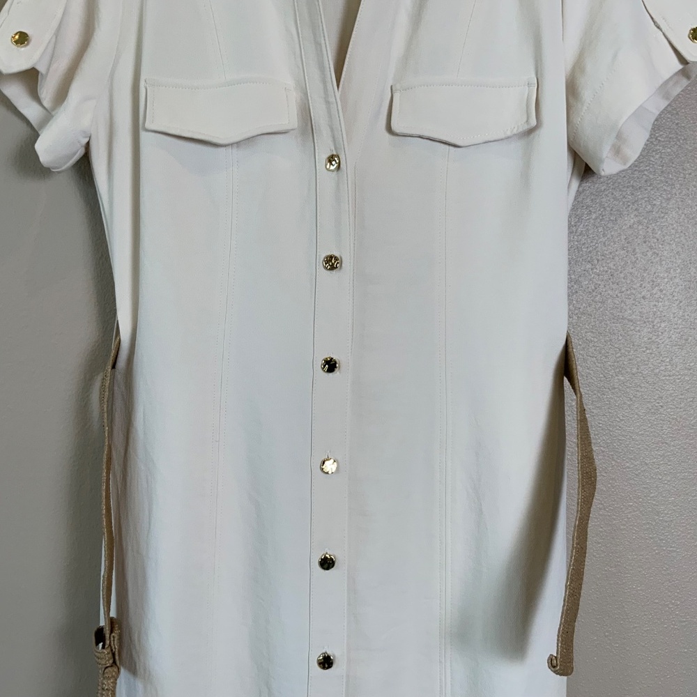 ZARA Belted Midi Shirt Dress - Picture 9 of 16